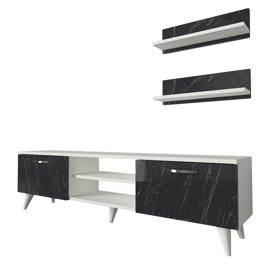 מזנון טלוויזיה דמוי שיש