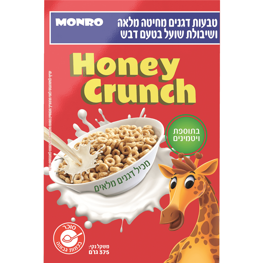 טבעות דגנים בטעם דבש 375