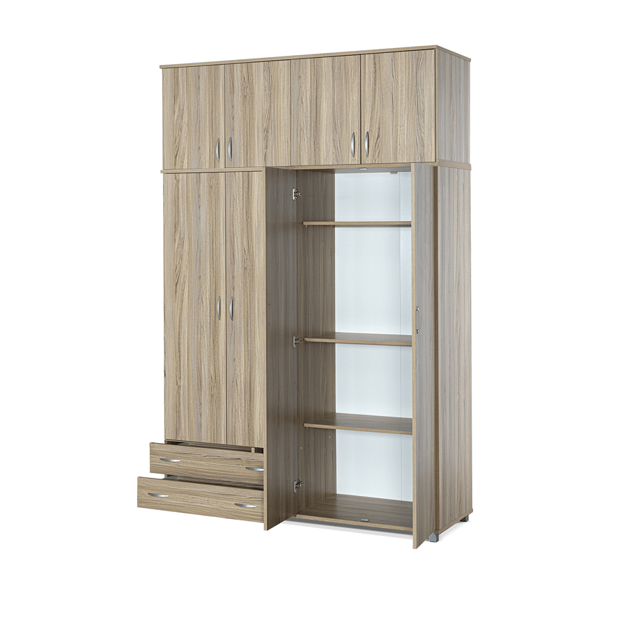 ארון 4 דלתות 2 מגירות