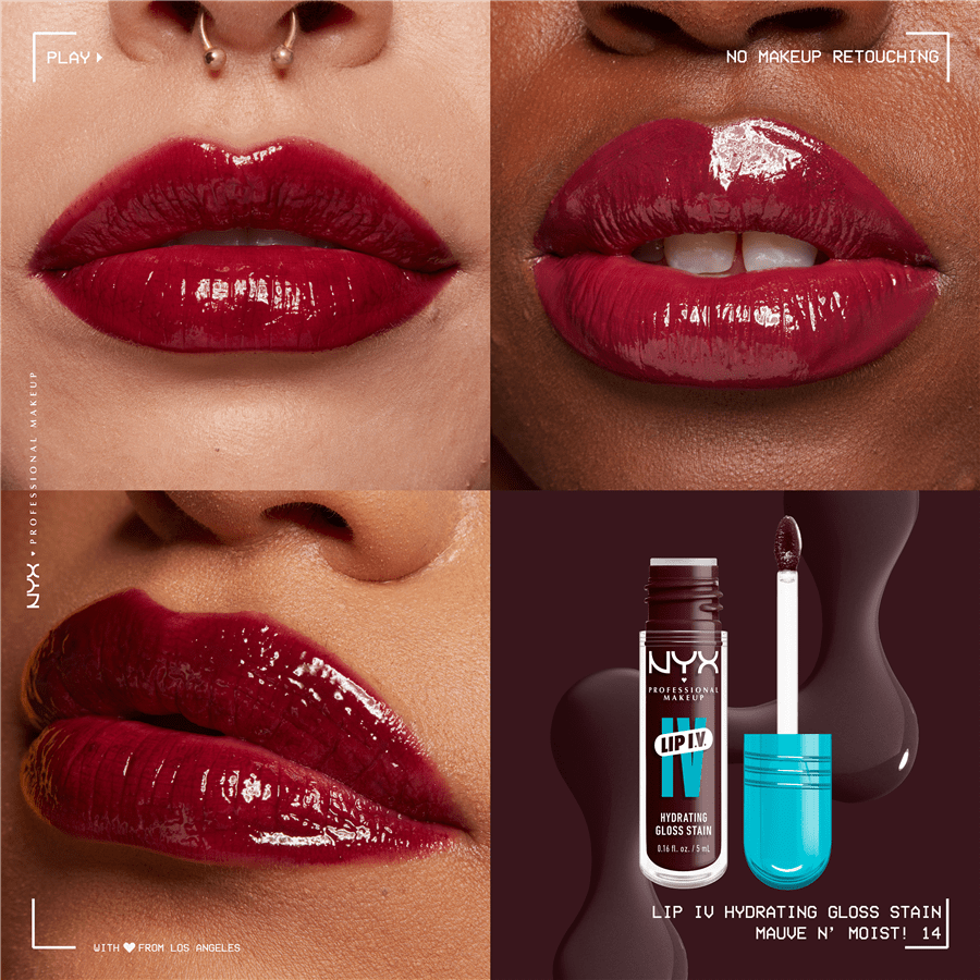 גלוס LIP I.V עמיד גוון 14 MAUVE N' MOIS