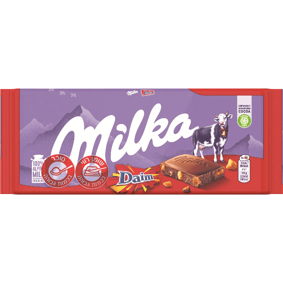 מילקה - טבלה שוקולד דאיים 100 גרם