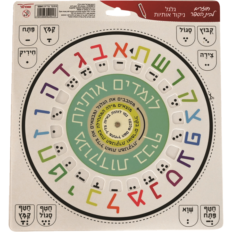 גלגל ניקוד אותיות