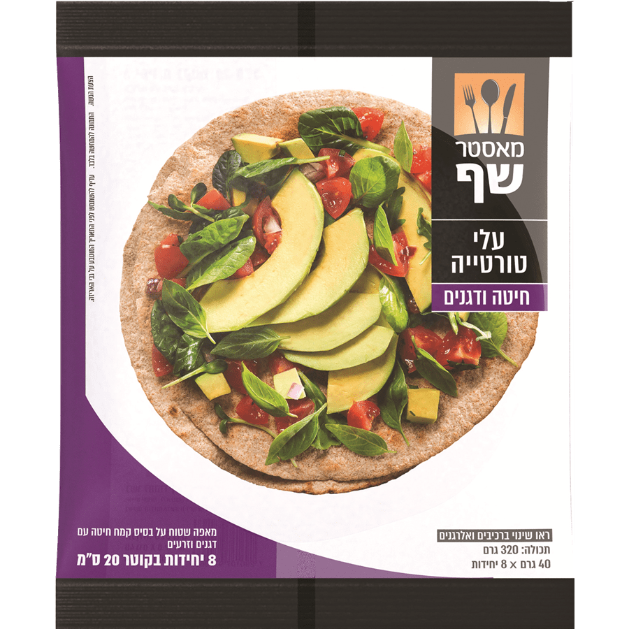 עלי טורטיה 5 דגנים  