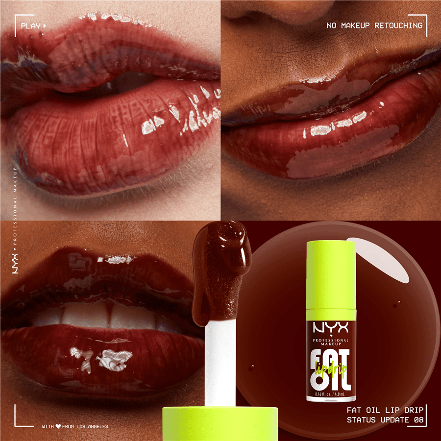 שמן שפתיים FAT OIL LIP DRIP גוון 08 STAT