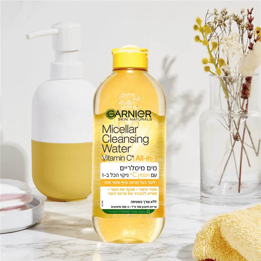 מים מיסלריים ויטמין C