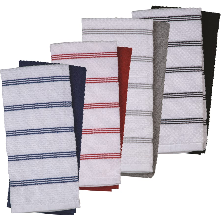 2 מגבות מטבח שחור/לבן