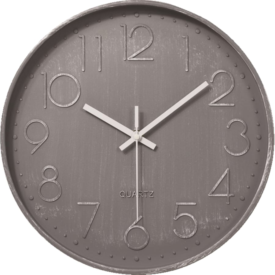 שעון קיר אפור