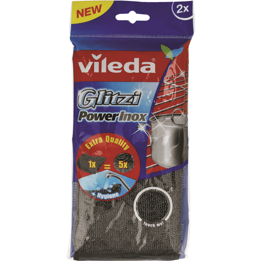 וילדה - ספוגיות פלדה פאוור אינוקס 2 יח'