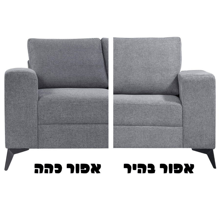 סלון מיאמי אפור בהיר