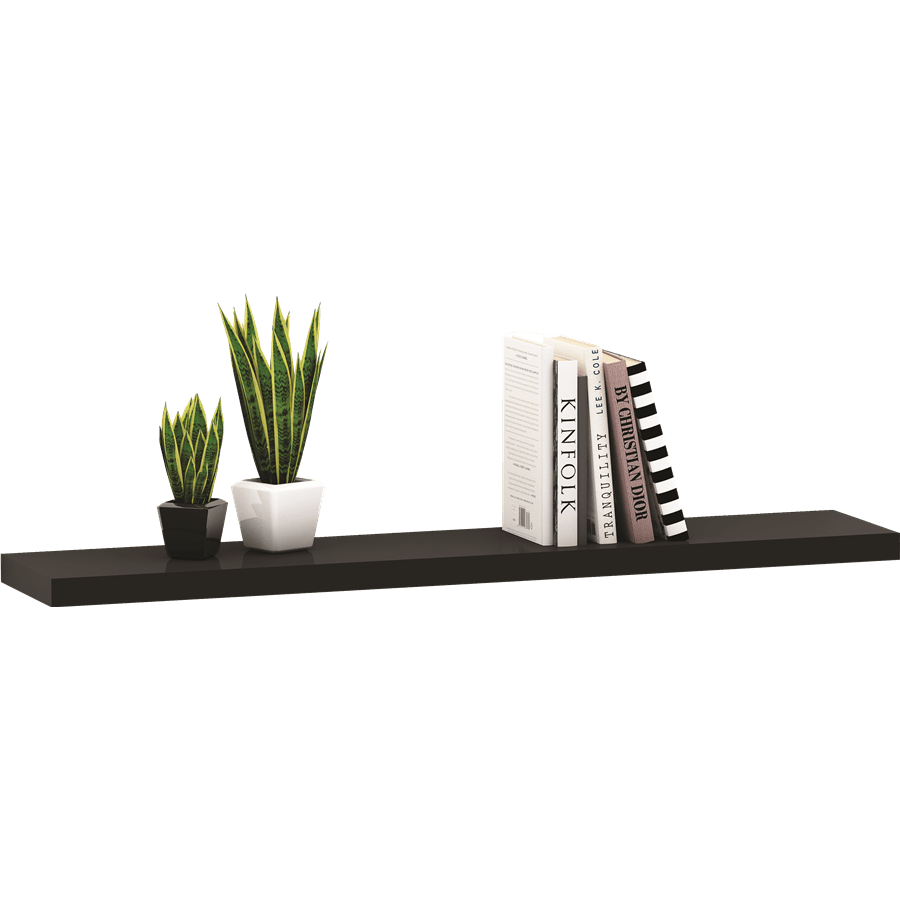 מדף צף שחור