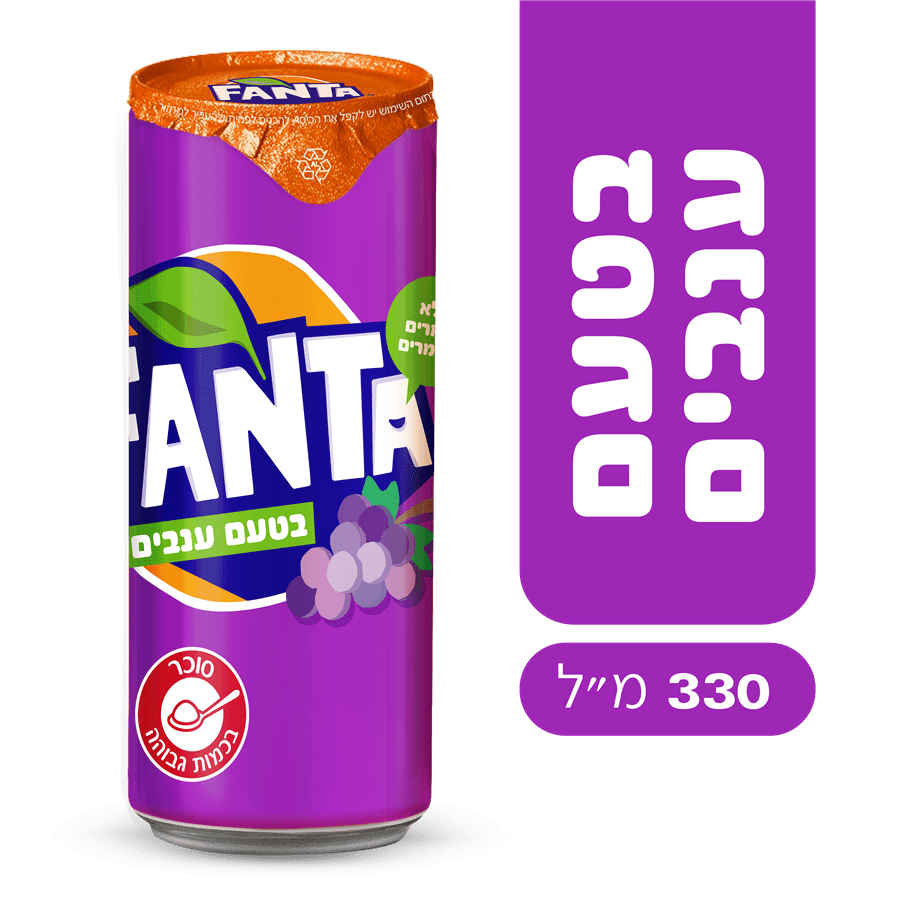 פאנטה ענבים פחית סליק 330מ"ל