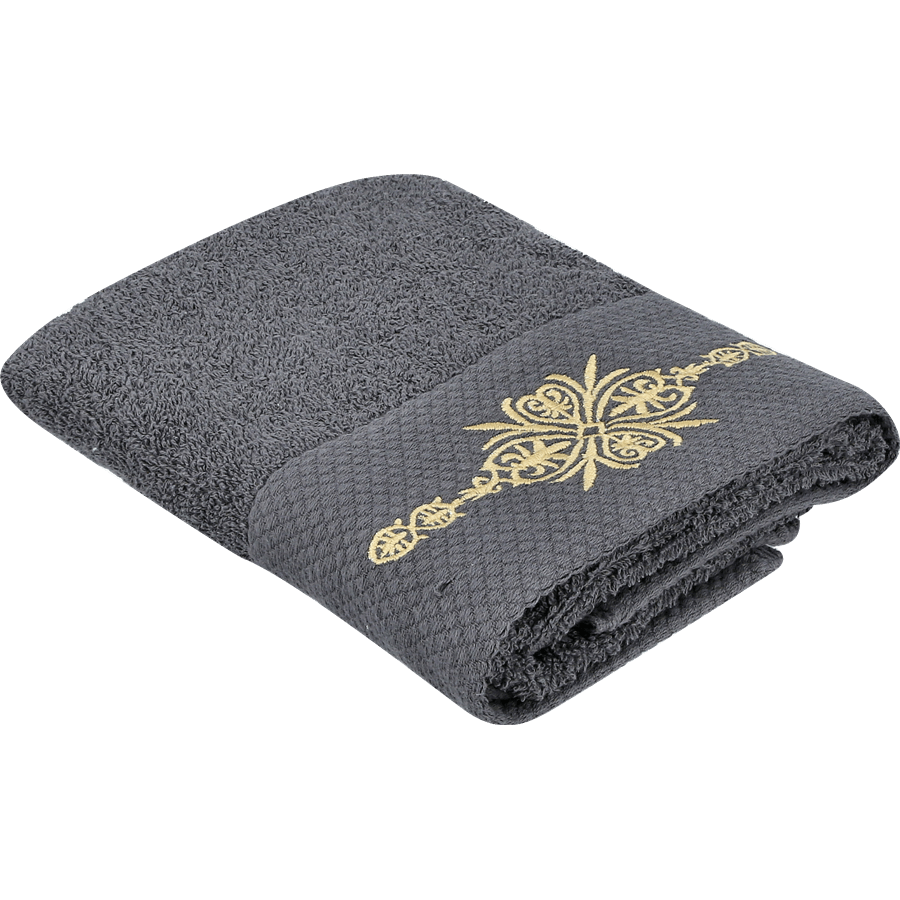 מגבת פנים קורל אפורה