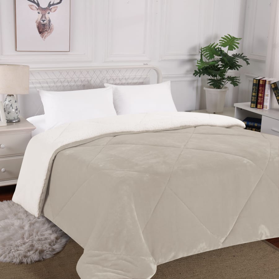 שמיכה זוגית חלקה ריו