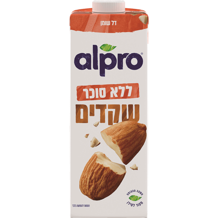 משקה שקדים ללא סוכר 1 ל' אלפרי
