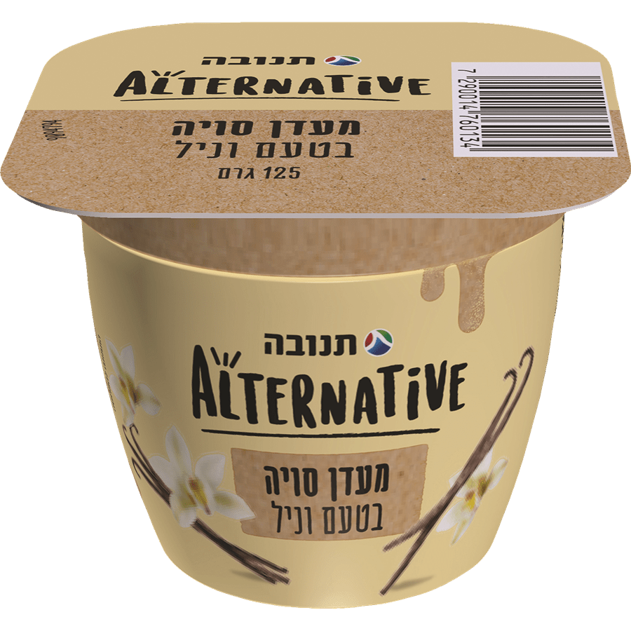 מעדן סויה בטעם וניל.