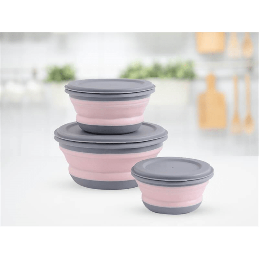 סט 3 קערות ורוד