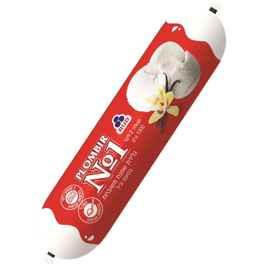 גלידת שמנת משובחת PLOMBIR NO1 וניל 1 קג