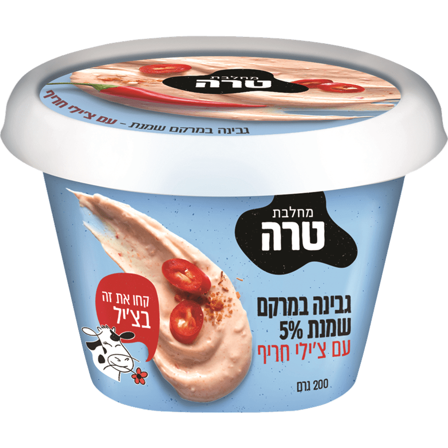 גבינת שמנת 5% צ'ילי