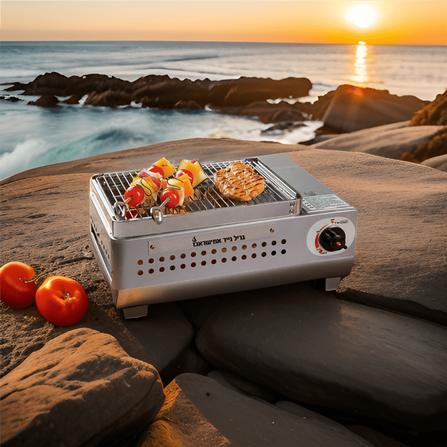 גריל נייד+4 מיכלי גז