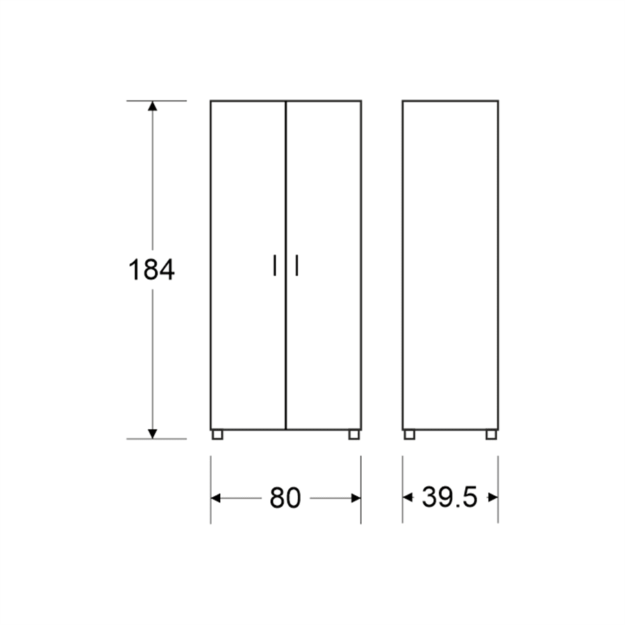 ארון 2 דלתות