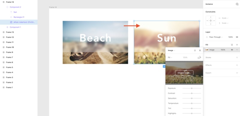 テキストの上書き