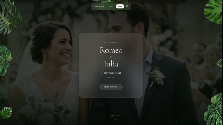 Botanical Theme – für romantische Garten- und Naturhochzeiten