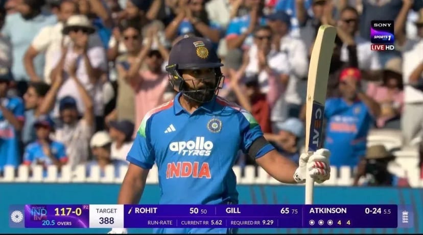 I genuinely don't think I have ever celebrated a 50 from Rohit Sharma like this. If he had failed today, I would have been finished. 😭