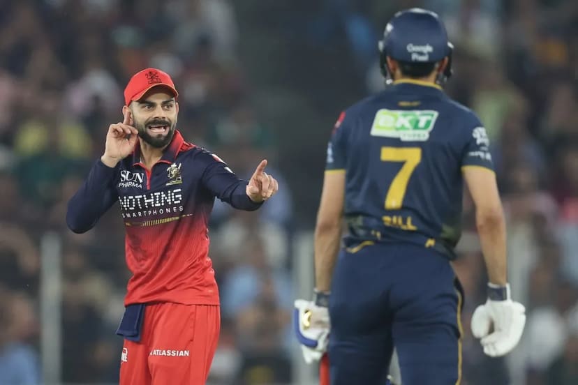 Virat Kohli looked in the mood today to sledge and show aggression towards Shubman Gill.
Bro spares absolutely no one 😭