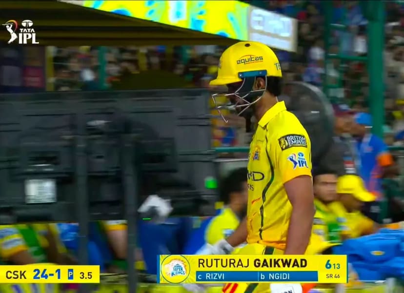 Ruturaj Gaikwad seriously needs to work on his strike rate. I can understand the captaincy pressure, but this is a criminal knock in T20s.