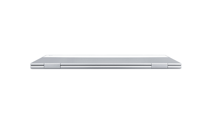 Side-view of Pixelbook showing how thin it is