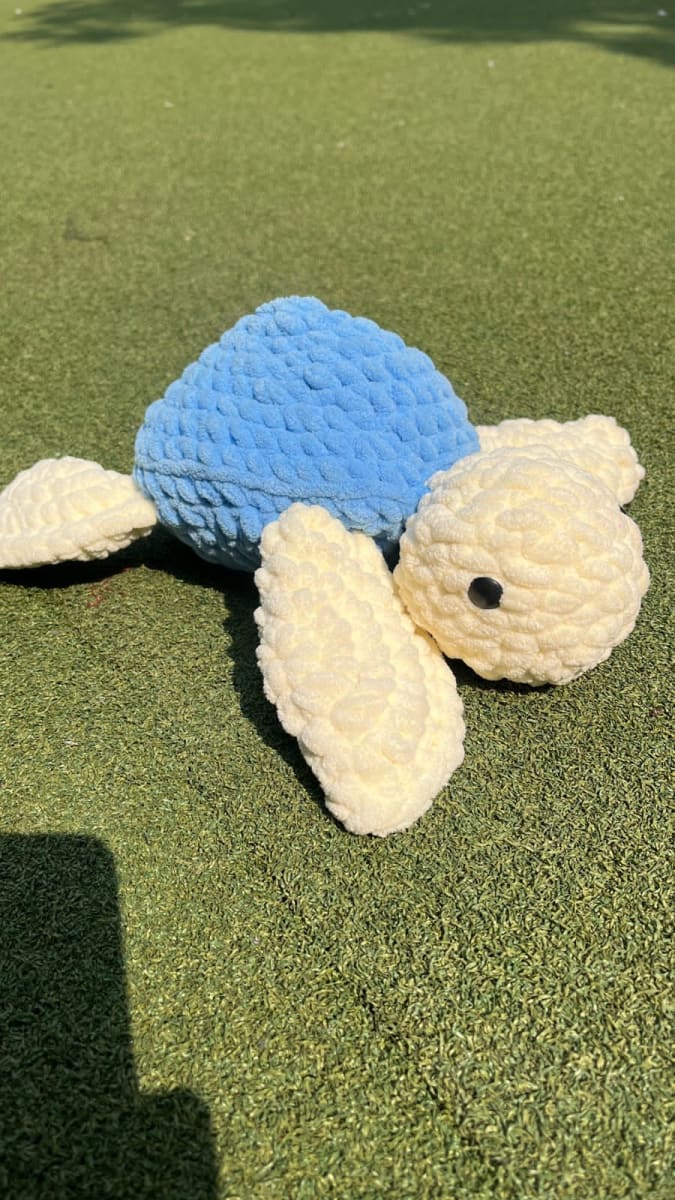Crochet Turtle Plushie – Handmade Soft Toy thumbnail 2
