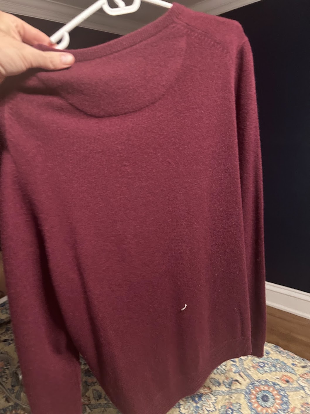 Nordstrom Maroon Cashmere Sweater