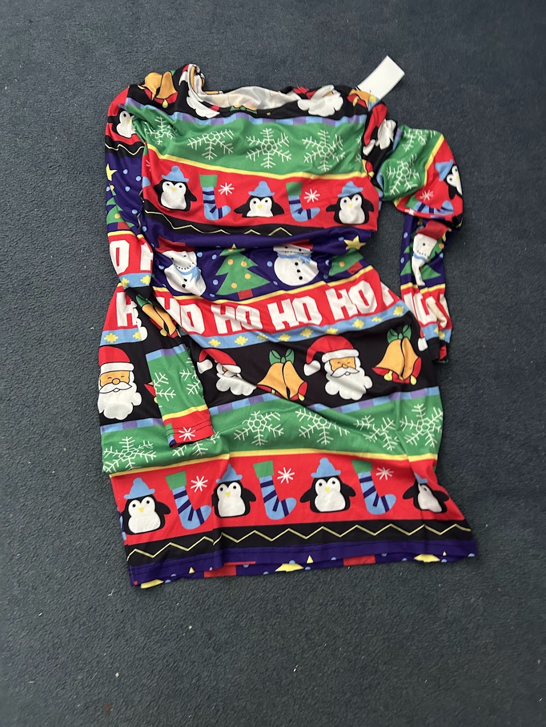 Festive Christmas Print Dress