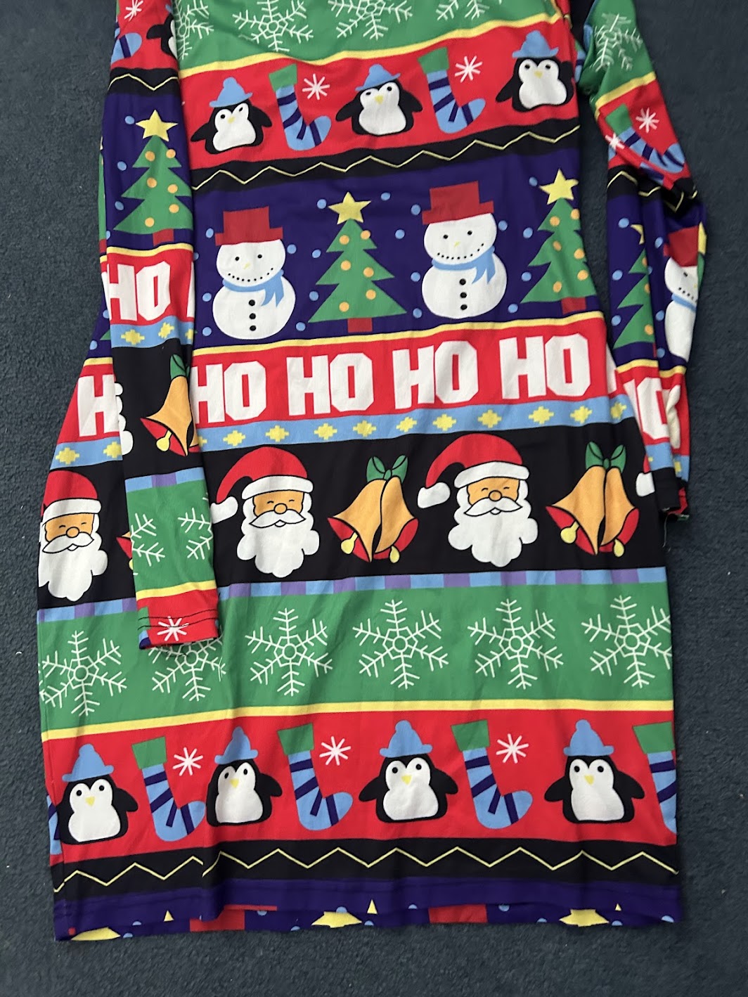 Festive Christmas Print Dress