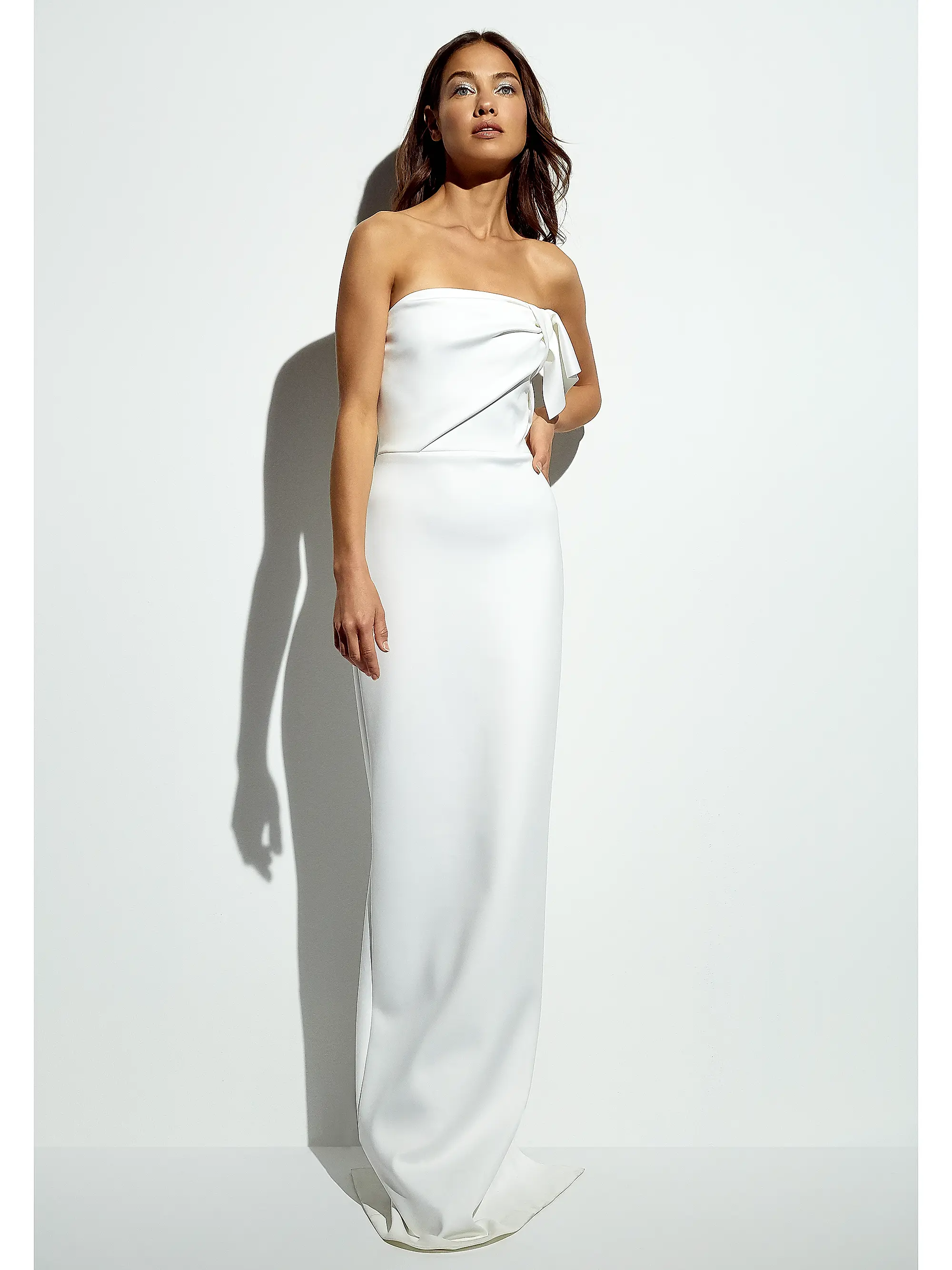 Black Halo Elegant Strapless Gown