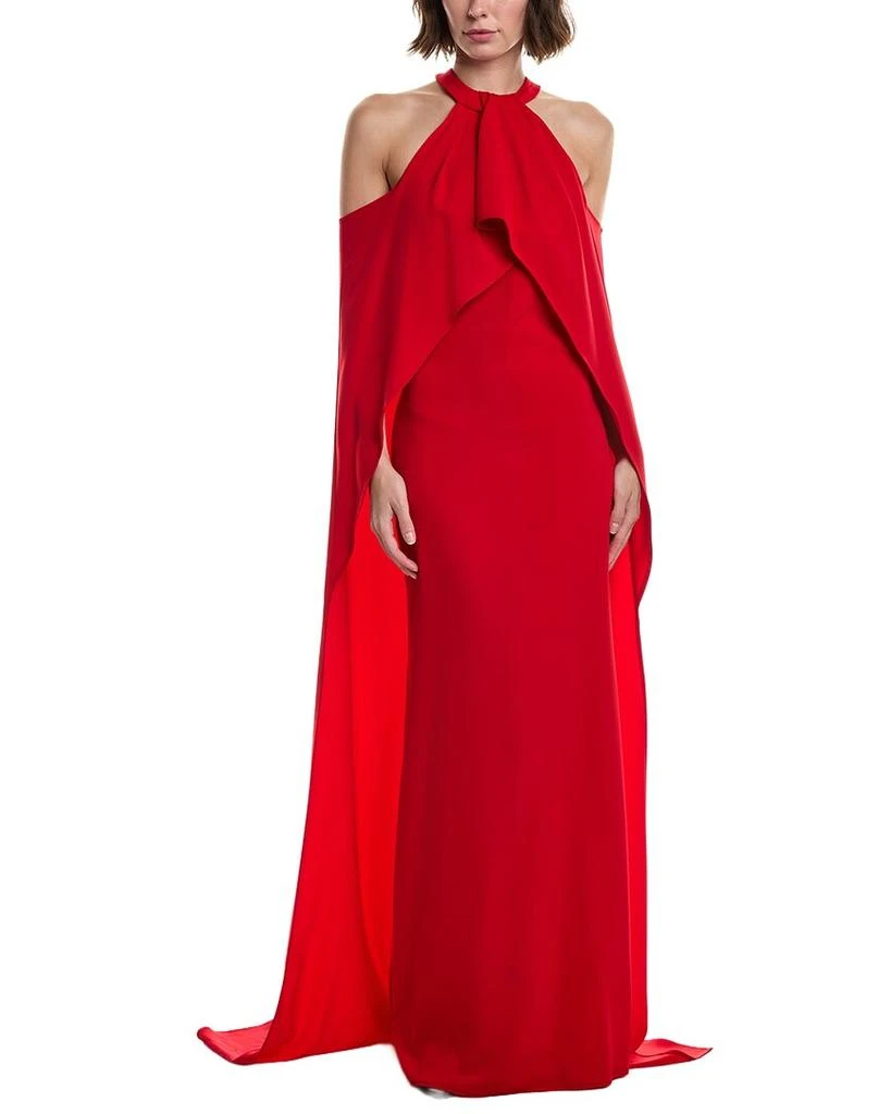 Issue New York Red Halter Gown