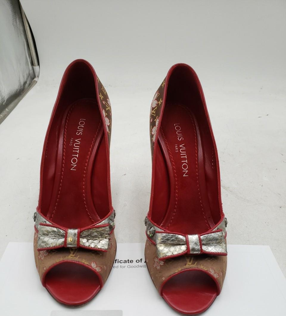 Louis Vuitton Floral High Heels