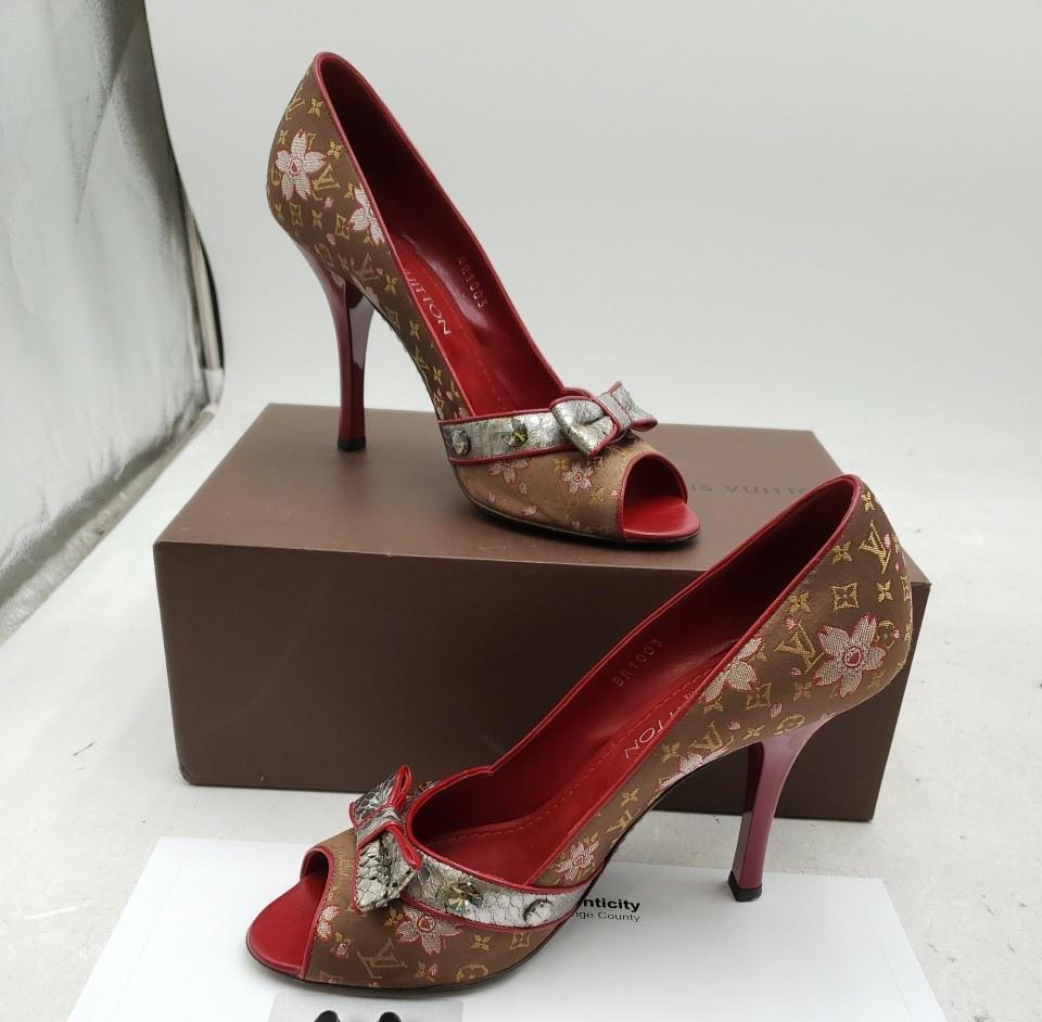 Louis Vuitton Floral High Heels