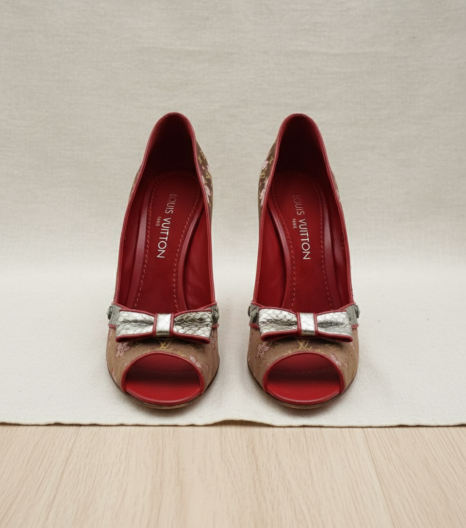 Louis Vuitton Floral High Heels