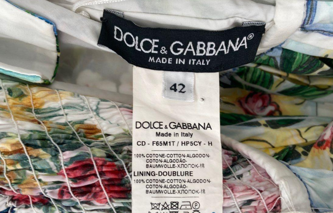 Dolce & Gabbana Floral Fit and Flare Dress