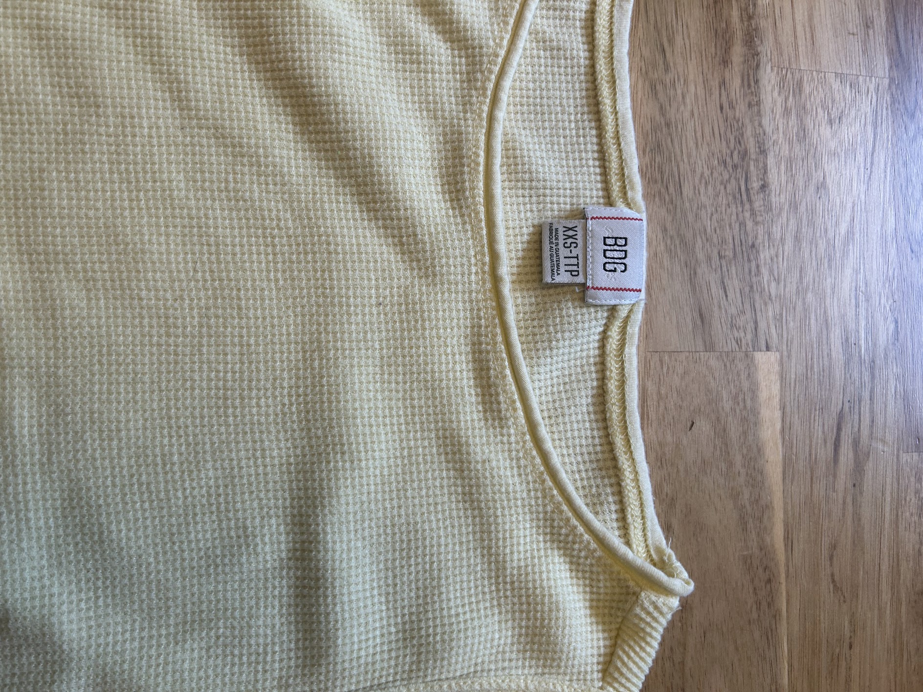 BBG Yellow Knit Tank Top