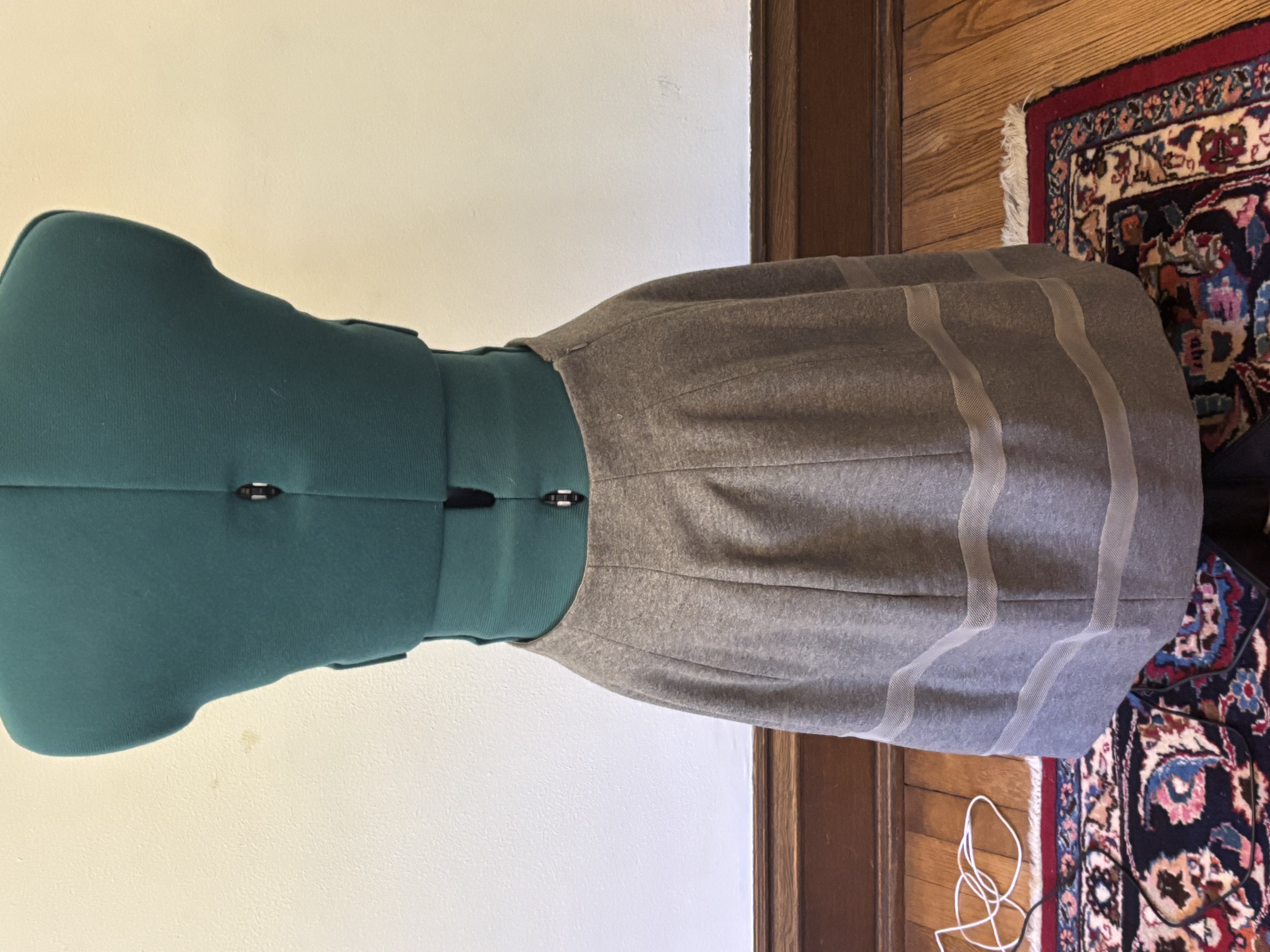 Madewell Stylish Pleated Midi Skirt