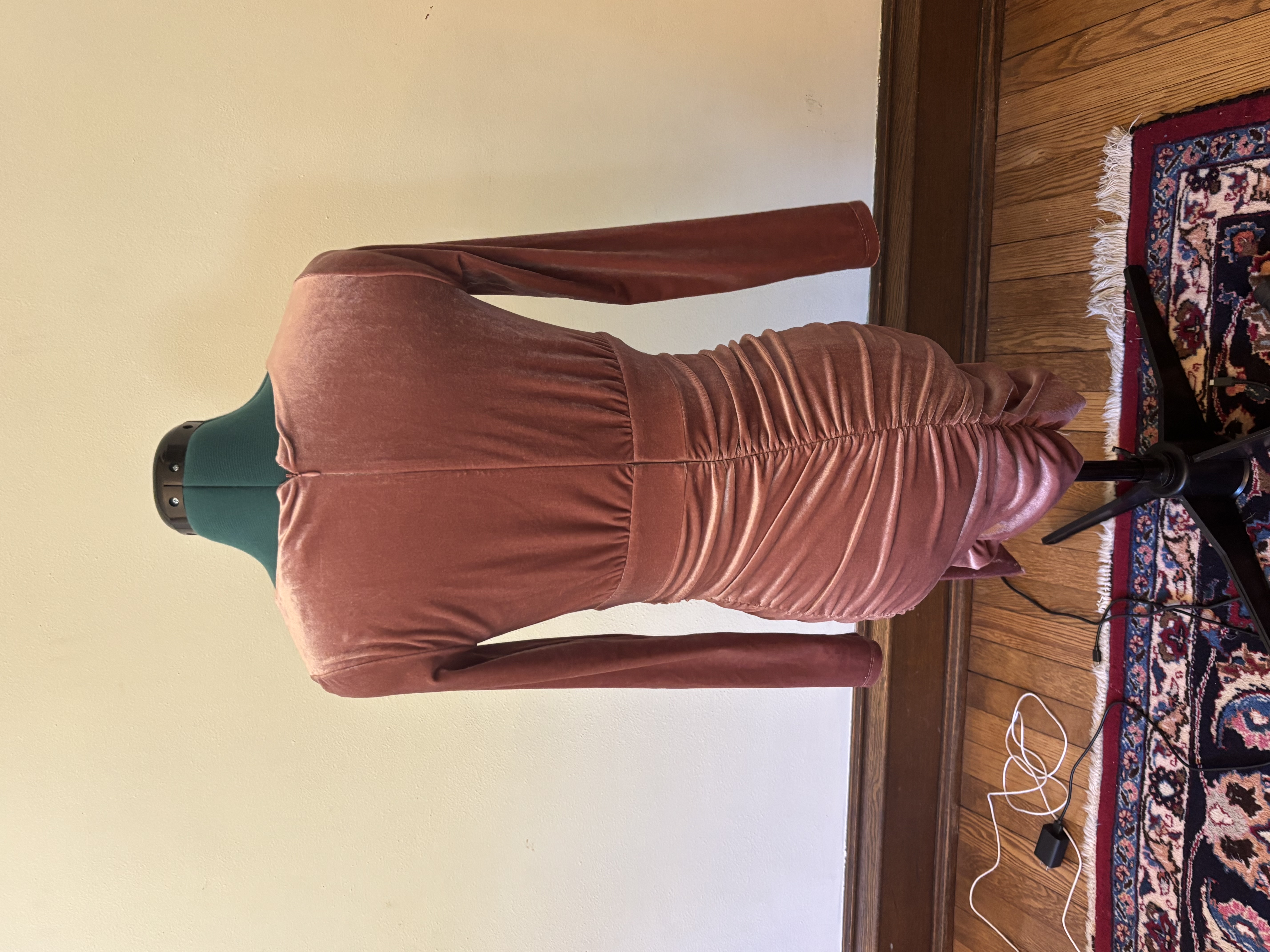 Forever 21 Velvet Ruched Dress