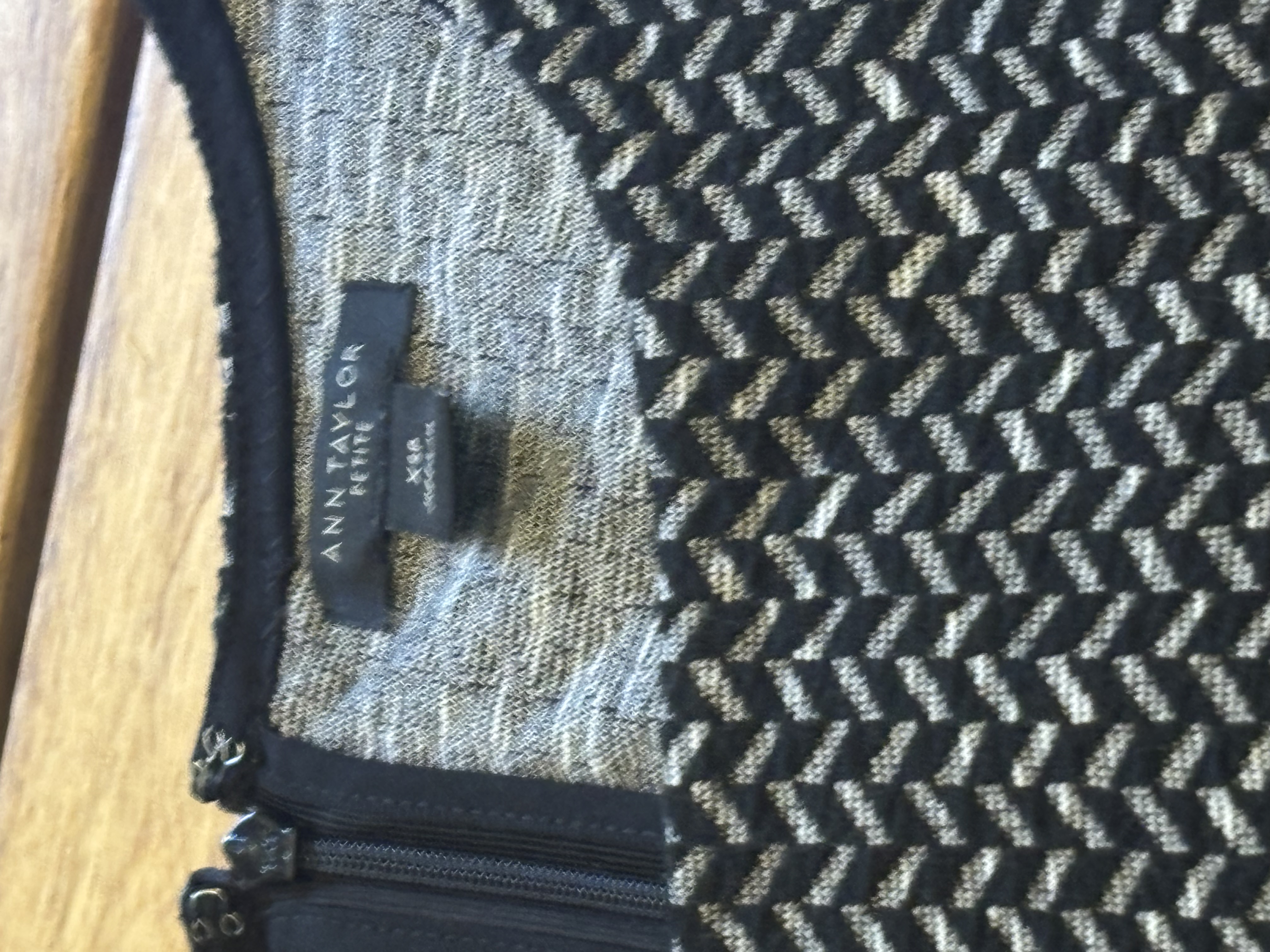 Ann Taylor Chic Black Knit Top
