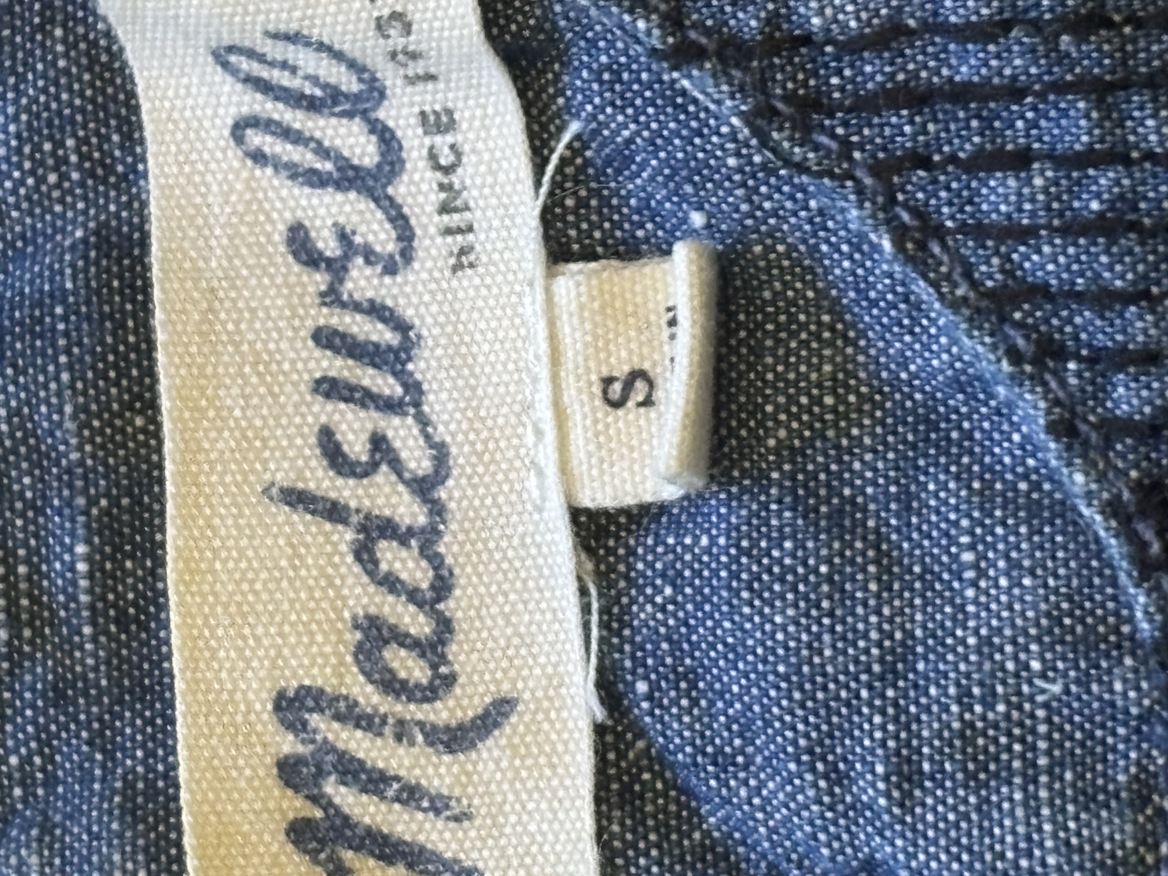 Madewell Chambray Sleeveless Top
