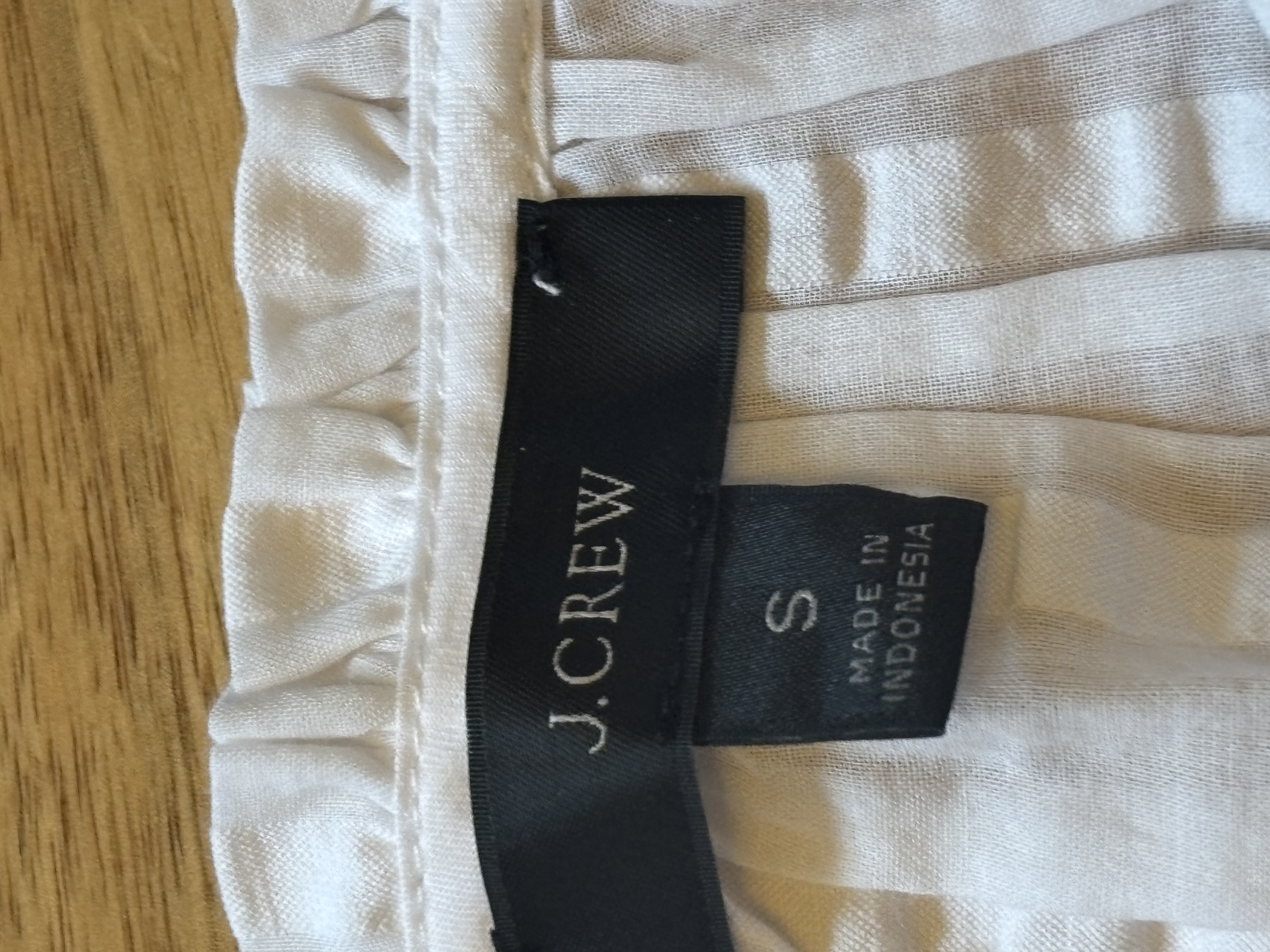 J.Crew White Peplum Blouse