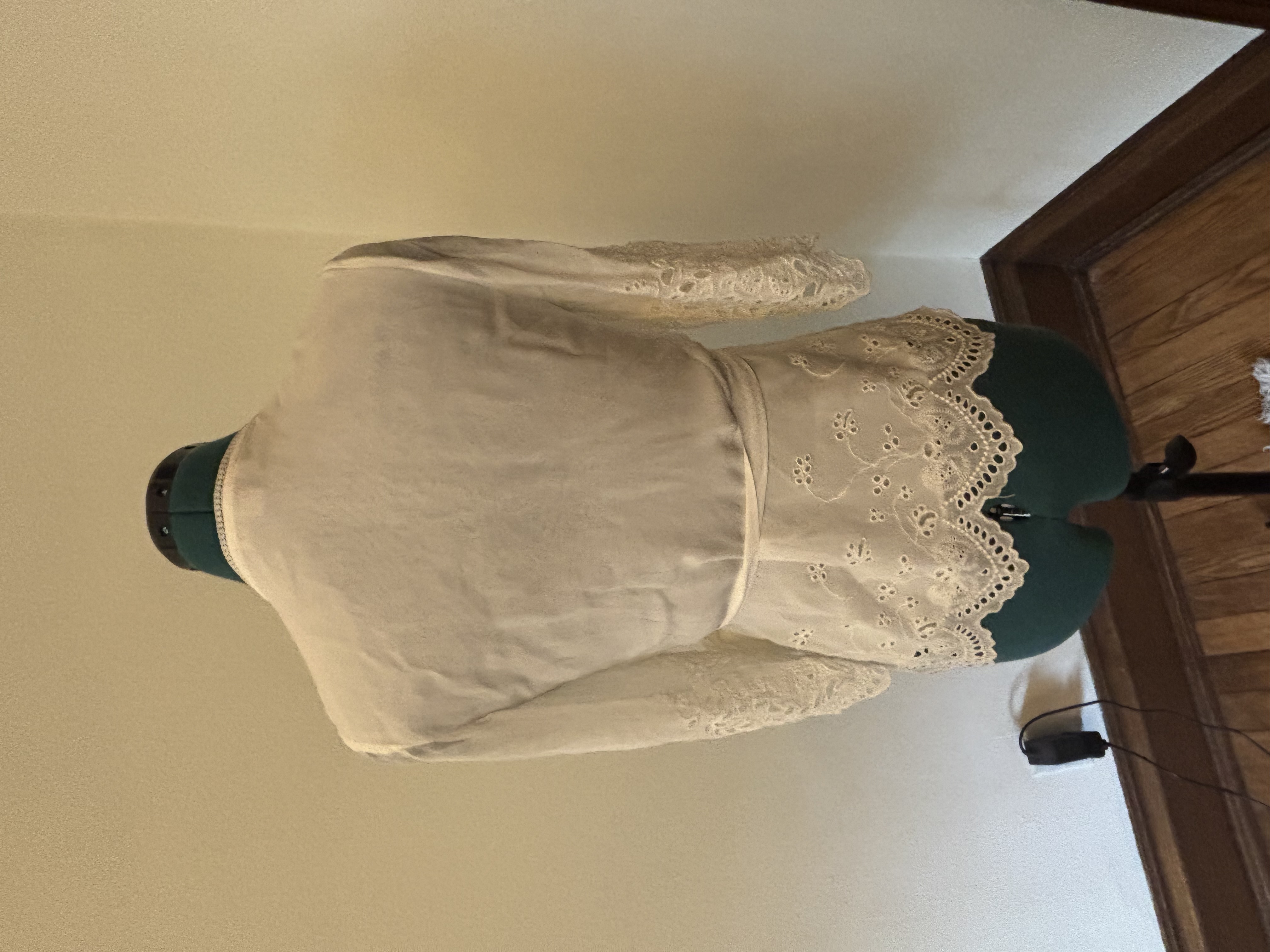 AllSaints Lace Trim Wrap Blouse