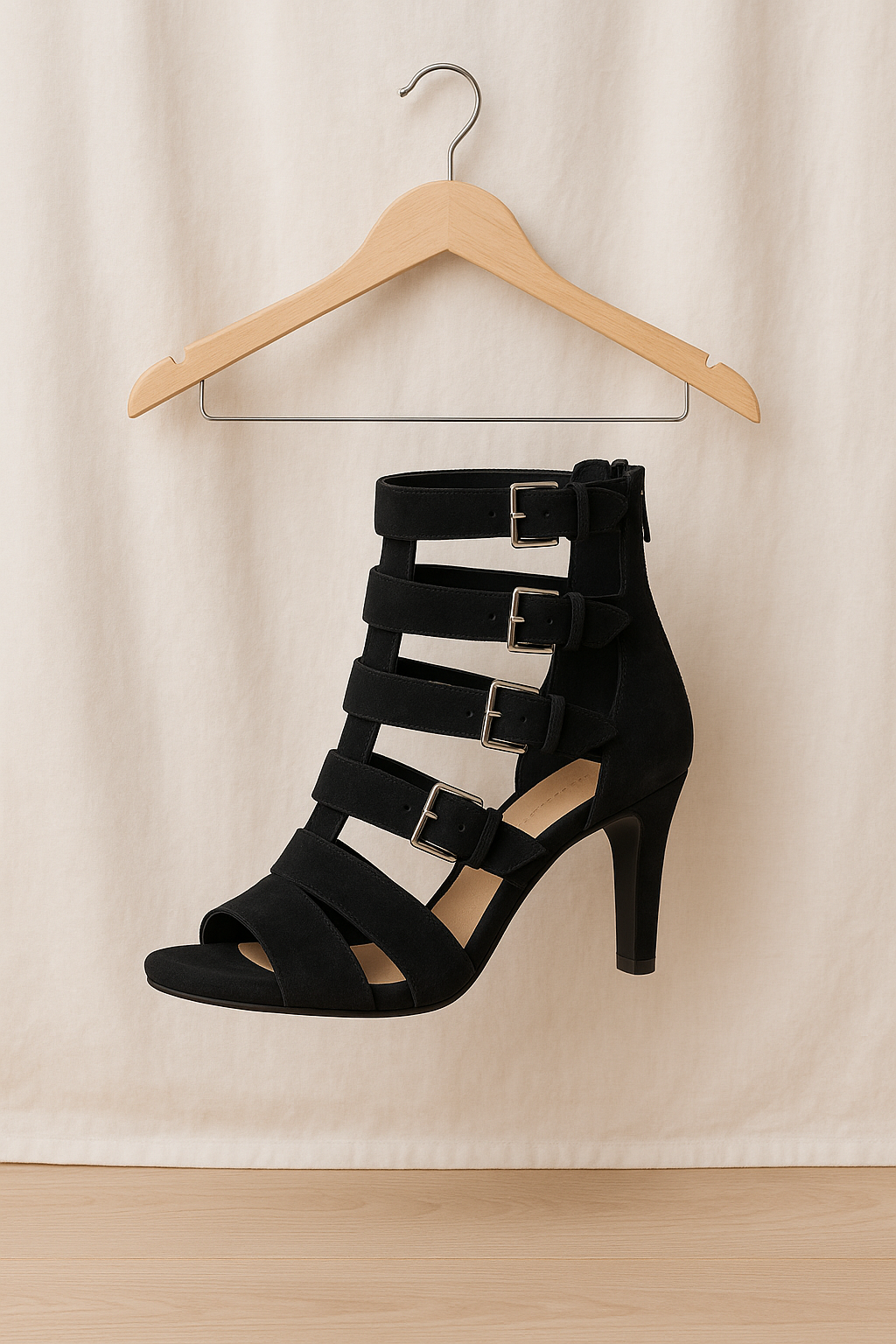 Nine West Elegant Suede Ankle Booties - Studio Shot