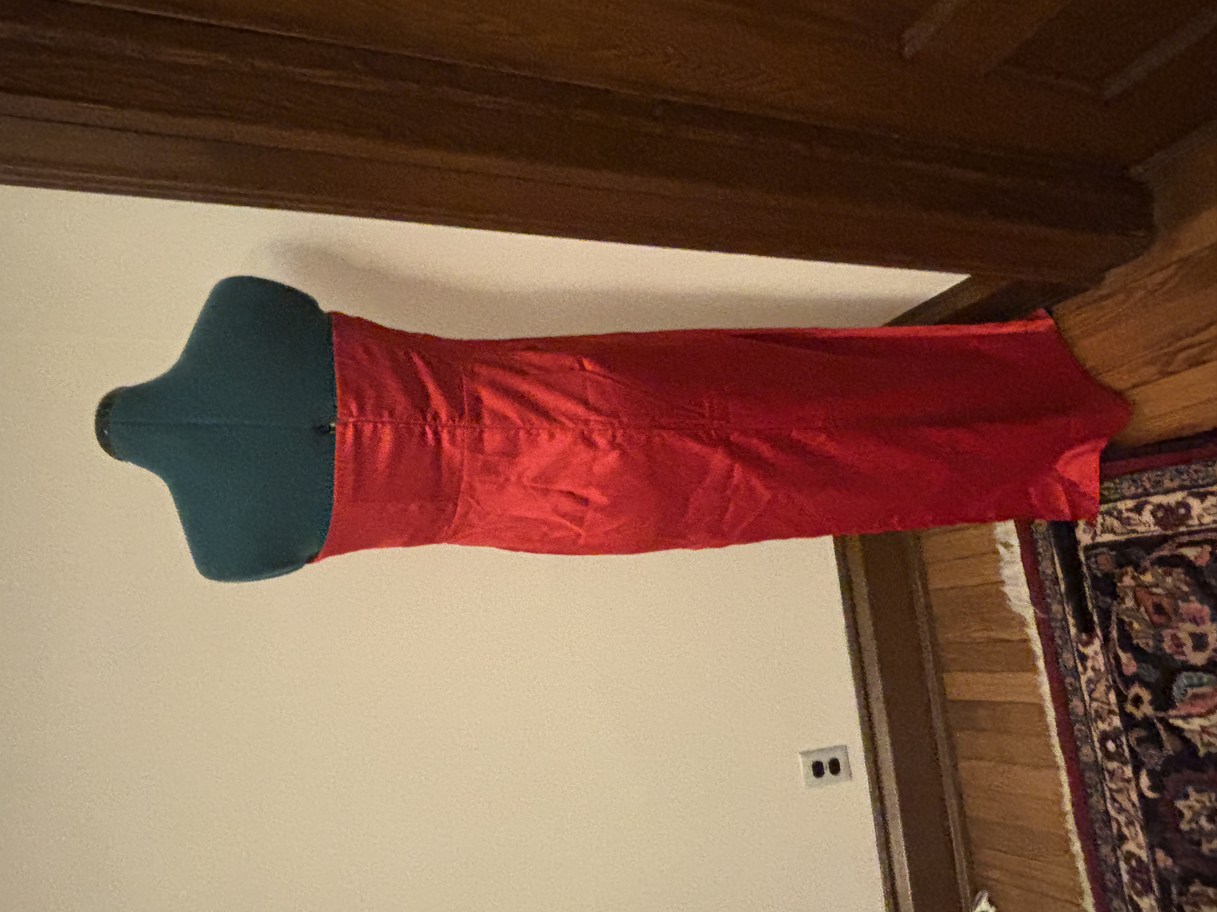 Red Strapless Elegant Gown