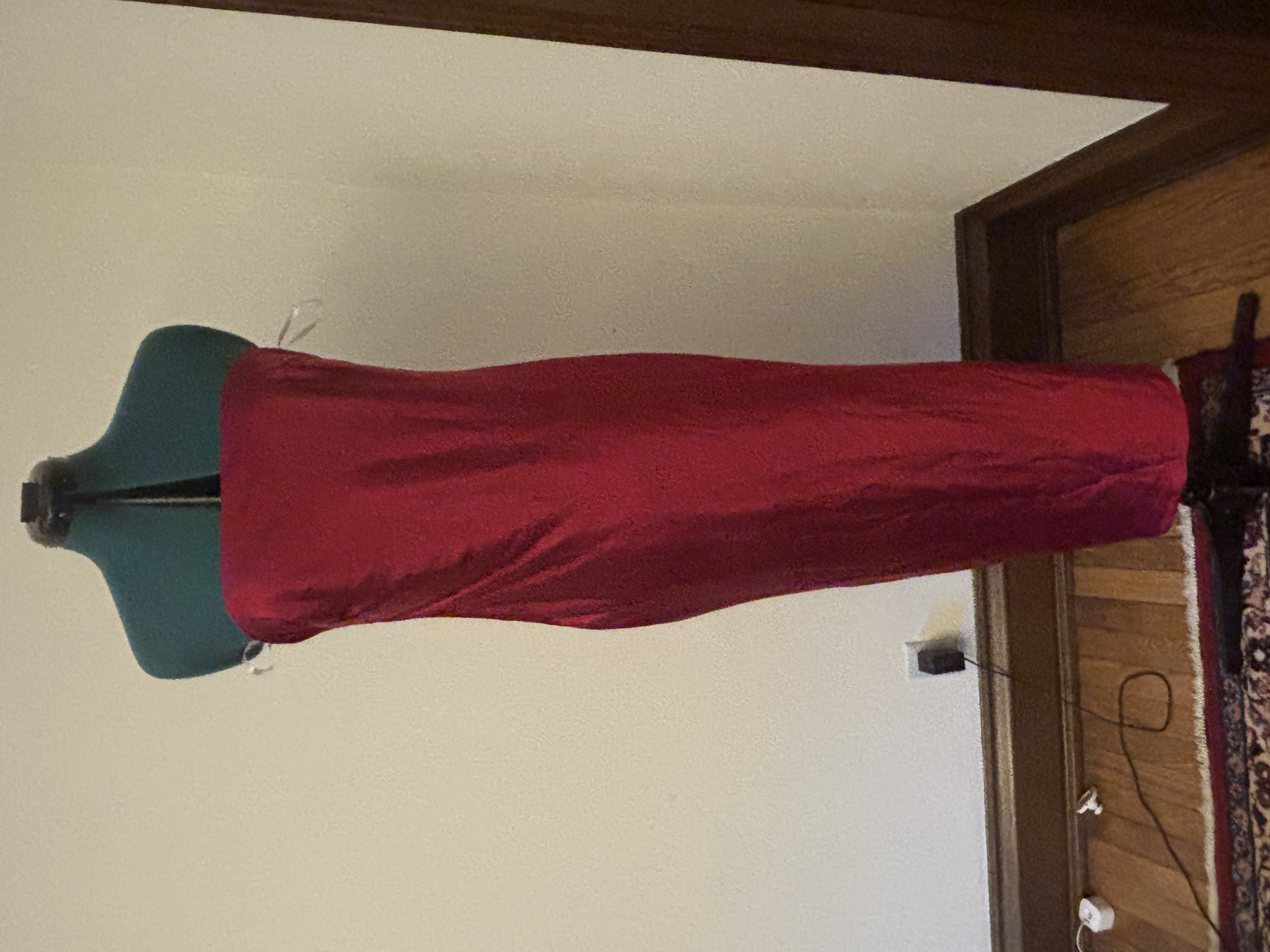 More To Come Strapless Red Gown